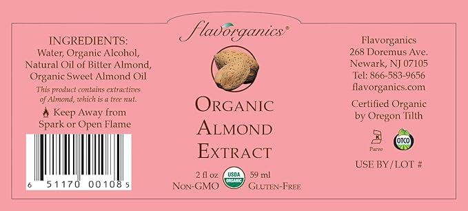 Almond Extract Organic 2oz