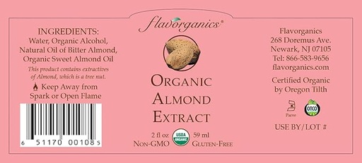 Almond Extract Organic 2oz