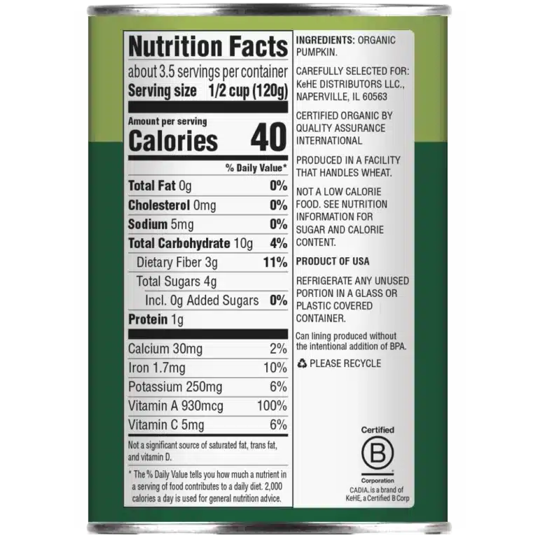 Pumpkin Organic 15oz
