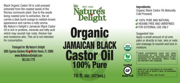 Organic Jamaican Black Castor Oil 16oz