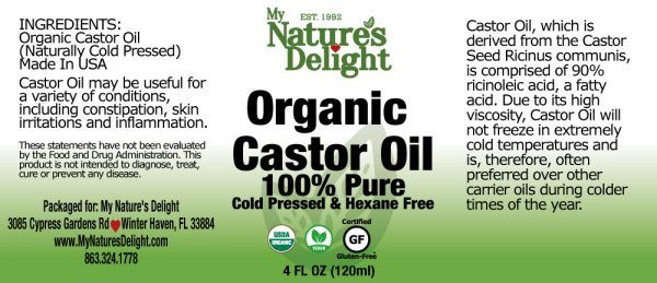 Organic Jamaican Black Castor Oil 4oz (Glass)