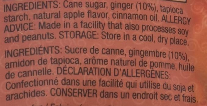 Gin Gins Spicy Apple Ginger Chew 3oz