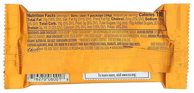 Alomnd Butter Cups Dark Chocolate 1.2oz