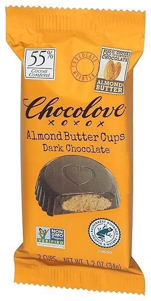 Alomnd Butter Cups Dark Chocolate 1.2oz