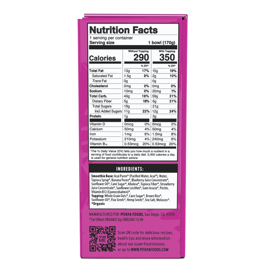 Organic Energy Bowl 6oz