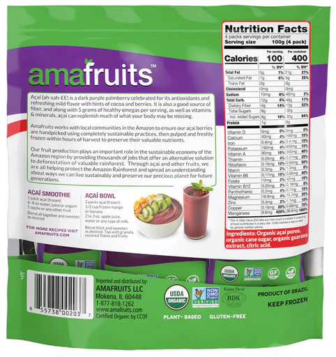 Organic Acai Traditional Mix 14oz