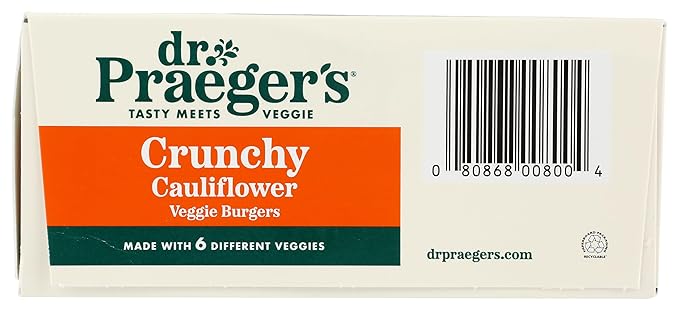 Crunchy Cauliflower Veggie Burger 10oz 4 Pattys 