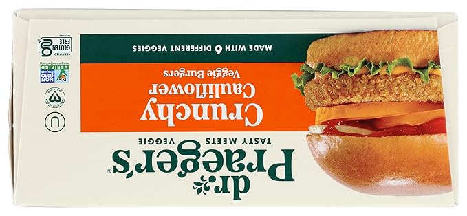 Crunchy Cauliflower Veggie Burger 10oz 4 Pattys 