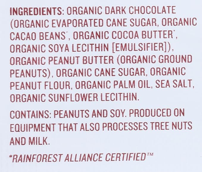 Dark Chocolate Peanut Butter Cup 1.4oz 2 Cups