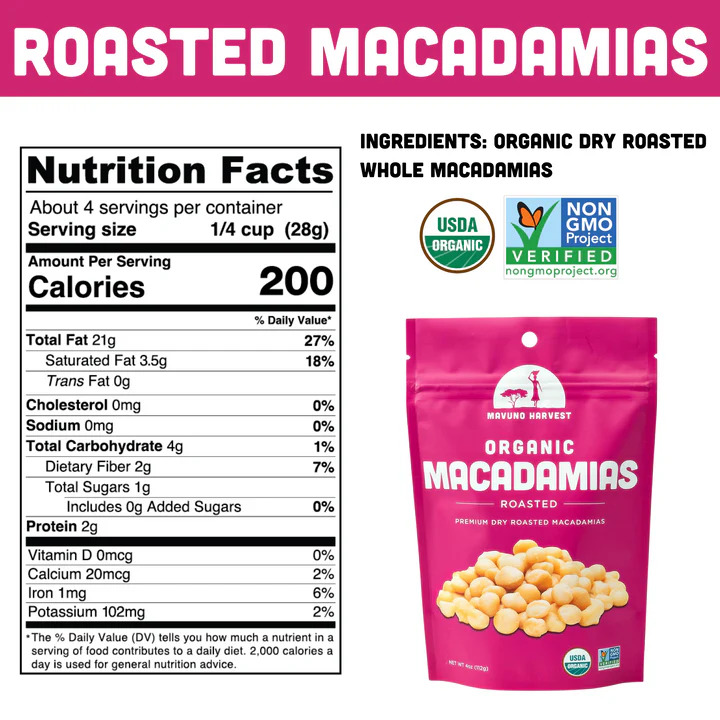 Roasted Macadamias 4oz