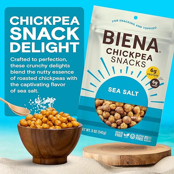 Chickpeas Roasted in Sea Salt 5oz