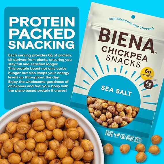 Chickpeas Roasted in Sea Salt 5oz