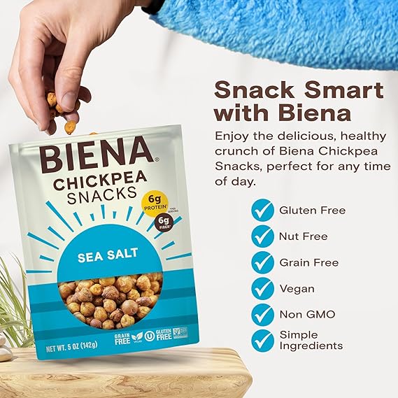 Chickpeas Roasted in Sea Salt 5oz