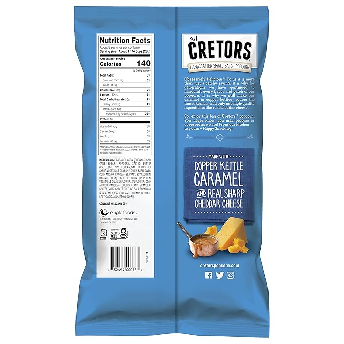 Cheese & Caramel Popcorn Mix 7.5 oz 