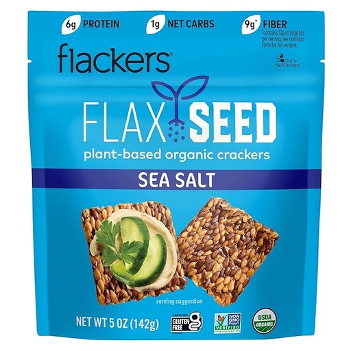 Sea Salt Flax Seed Crackers 5oz