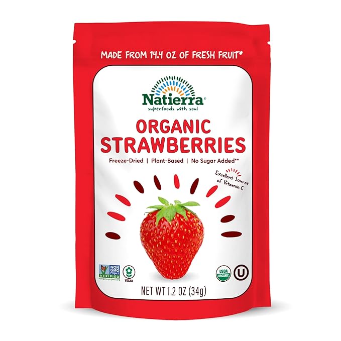 Organic Strawberry Freeze Dried 1.2 oz