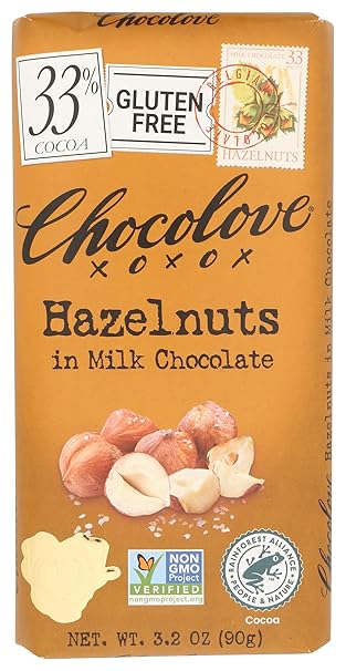 Hazelnuts in Milk Chocolate Bar 3.2oz