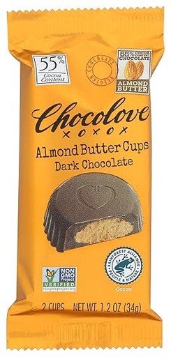 Alomnd Butter Cups Dark Chocolate 1.2oz