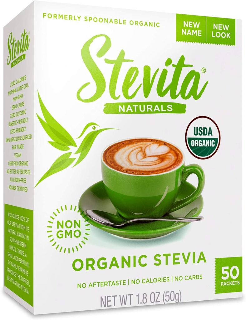 Spoonable Stevia Packets 50 Packets