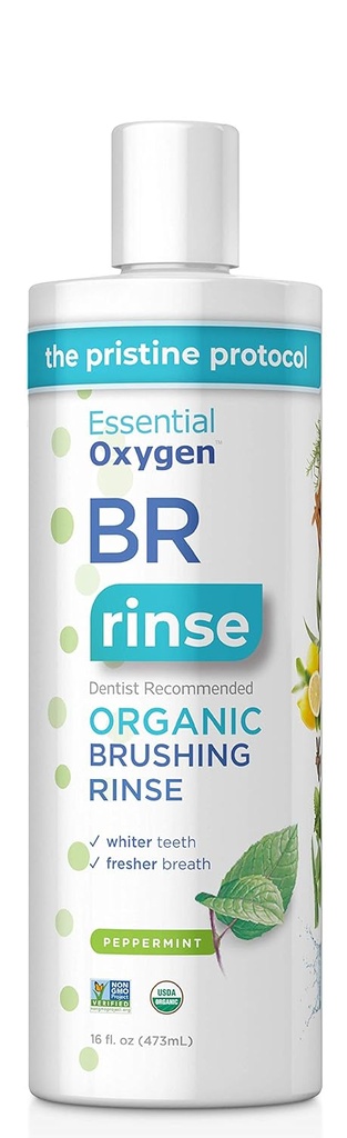 Brushing Rinse Organic Liquid Mouthwash Peppermint