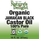 Organic Jamaican Black Castor Oil - 16 oz - Glass