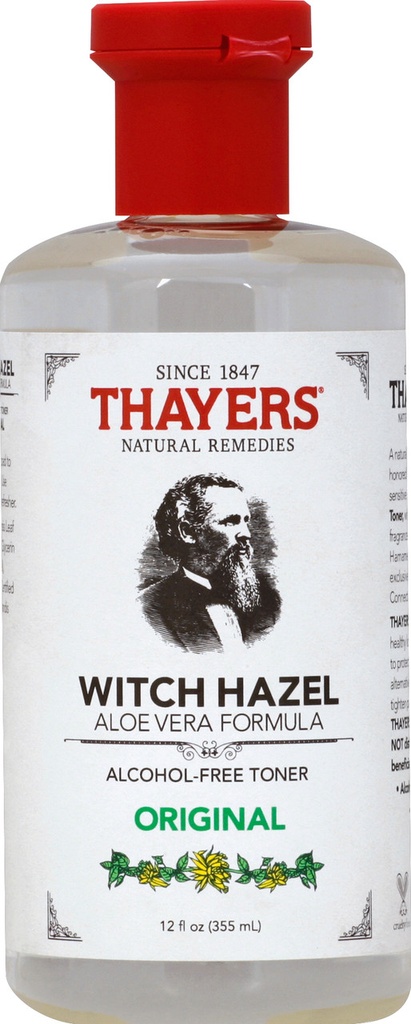 Witch Hazel With Aloe Vera Original Alcohol Free 12 Oz 