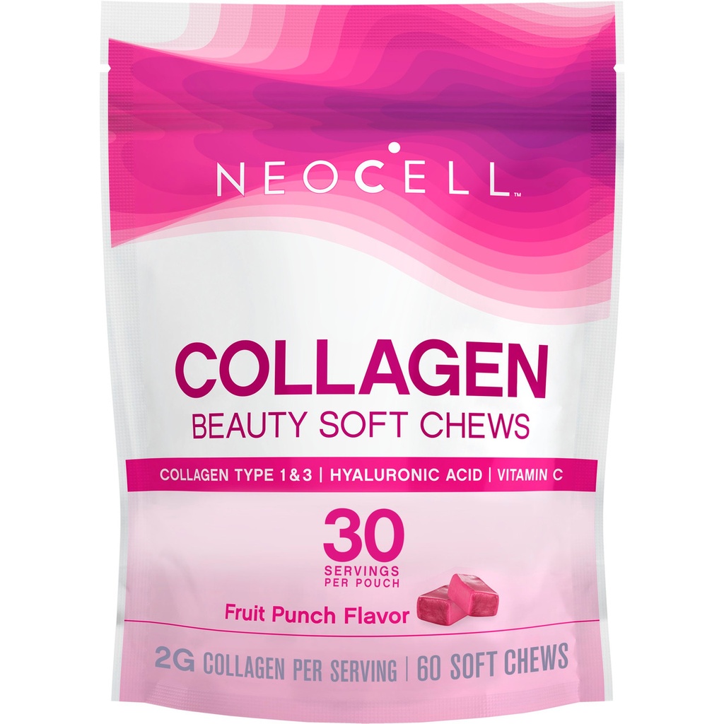 Collagen Beauty Bursts Chew Fruit Punch 60ct