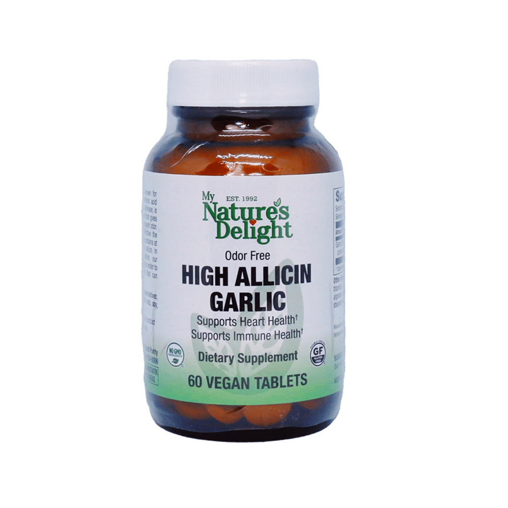 High Allicin Garlic 500 mg Odor Free - 60 Vegan Tabs