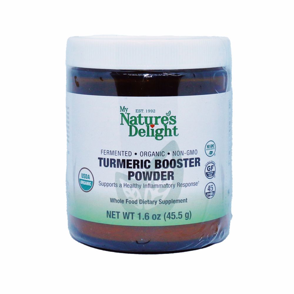 Fermented Organic Turmeric Booster Powder with Black Pepper - 1.6 oz