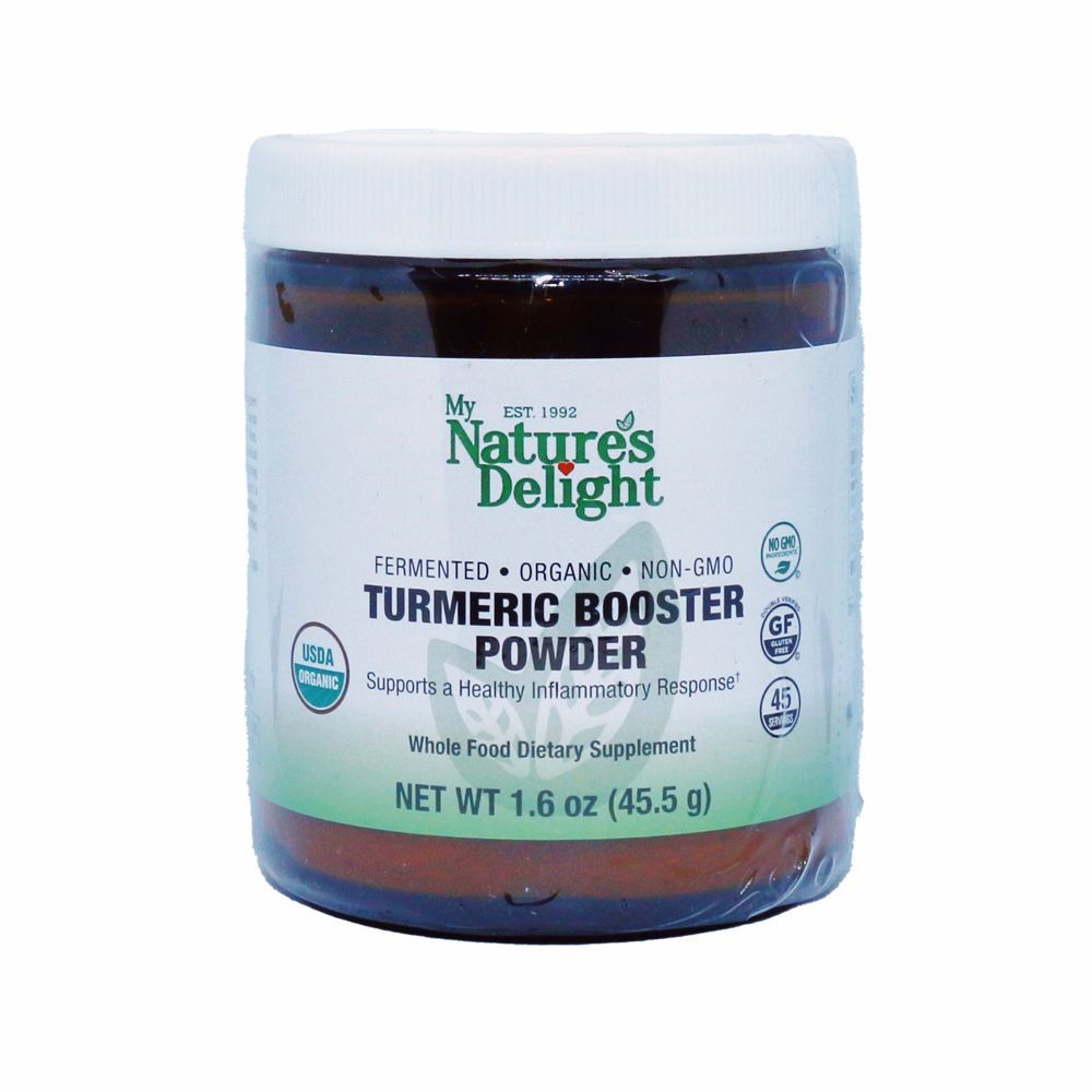 Fermented Organic Turmeric Booster Powder with Black Pepper - 1.6 oz