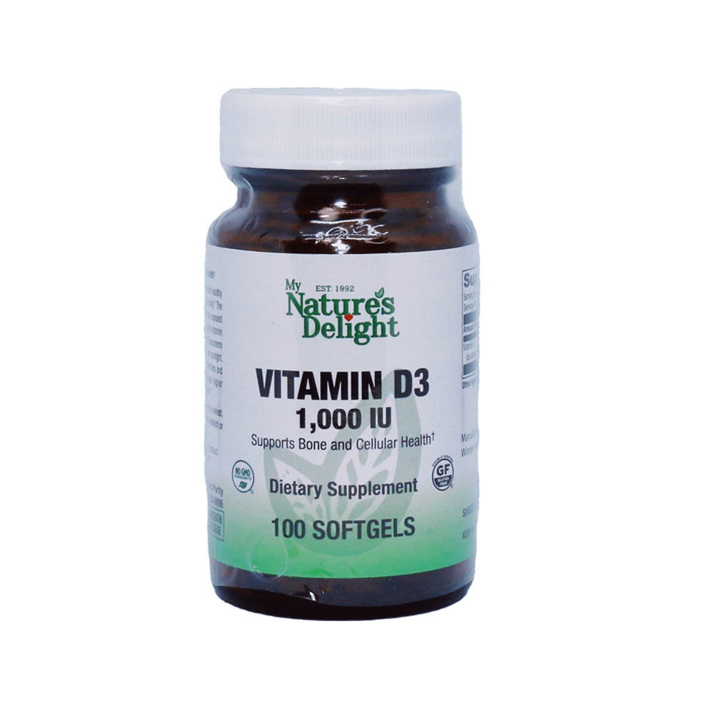 Vitamin D3 1,000 IU - 100 Softgels