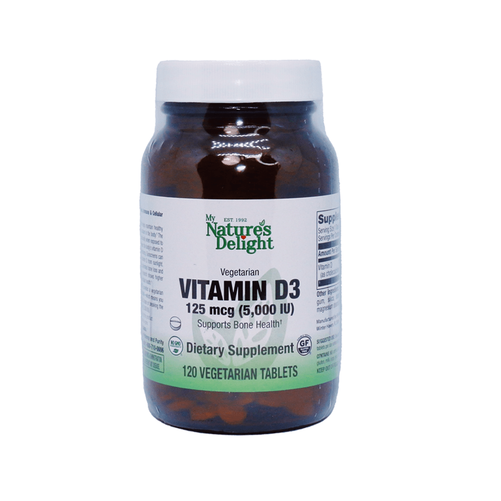 Vitamin D3 5,000 IU - 120 Veg Tabs