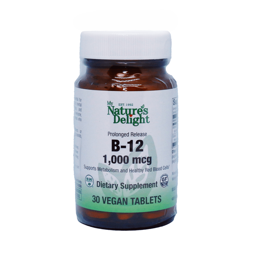 B-12 1,000 mcg PR - 30 VGN Tabs