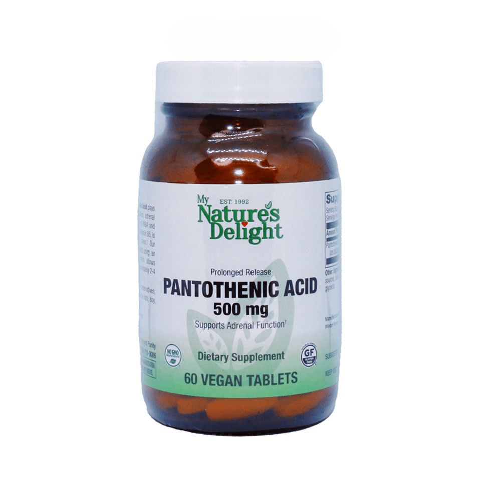 Pantothenic Acid 500 mg PR - 60 Vegan Tabs