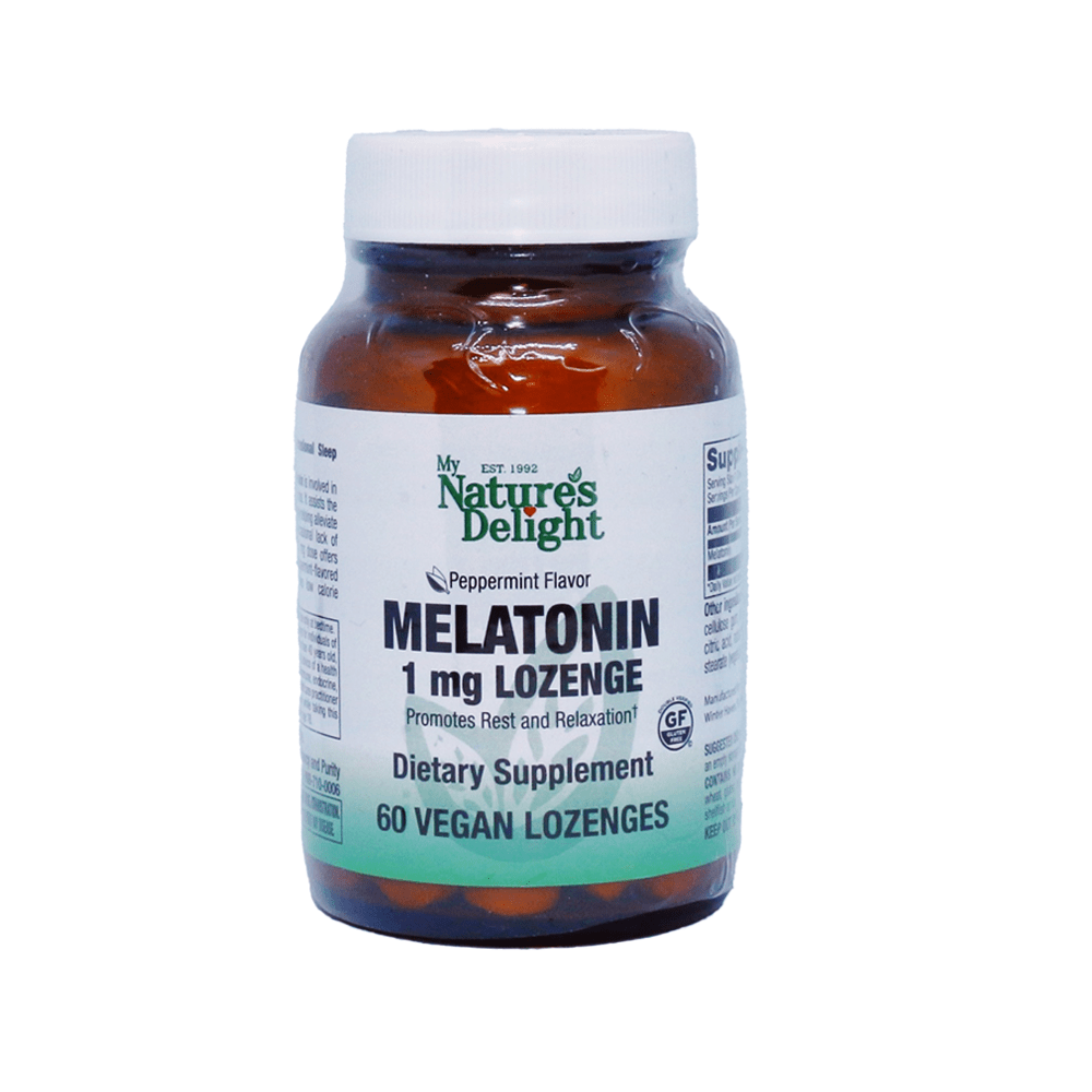 Melatonin 1 mg - Natural Peppermint Flavor - 60 Vegan Lozenge