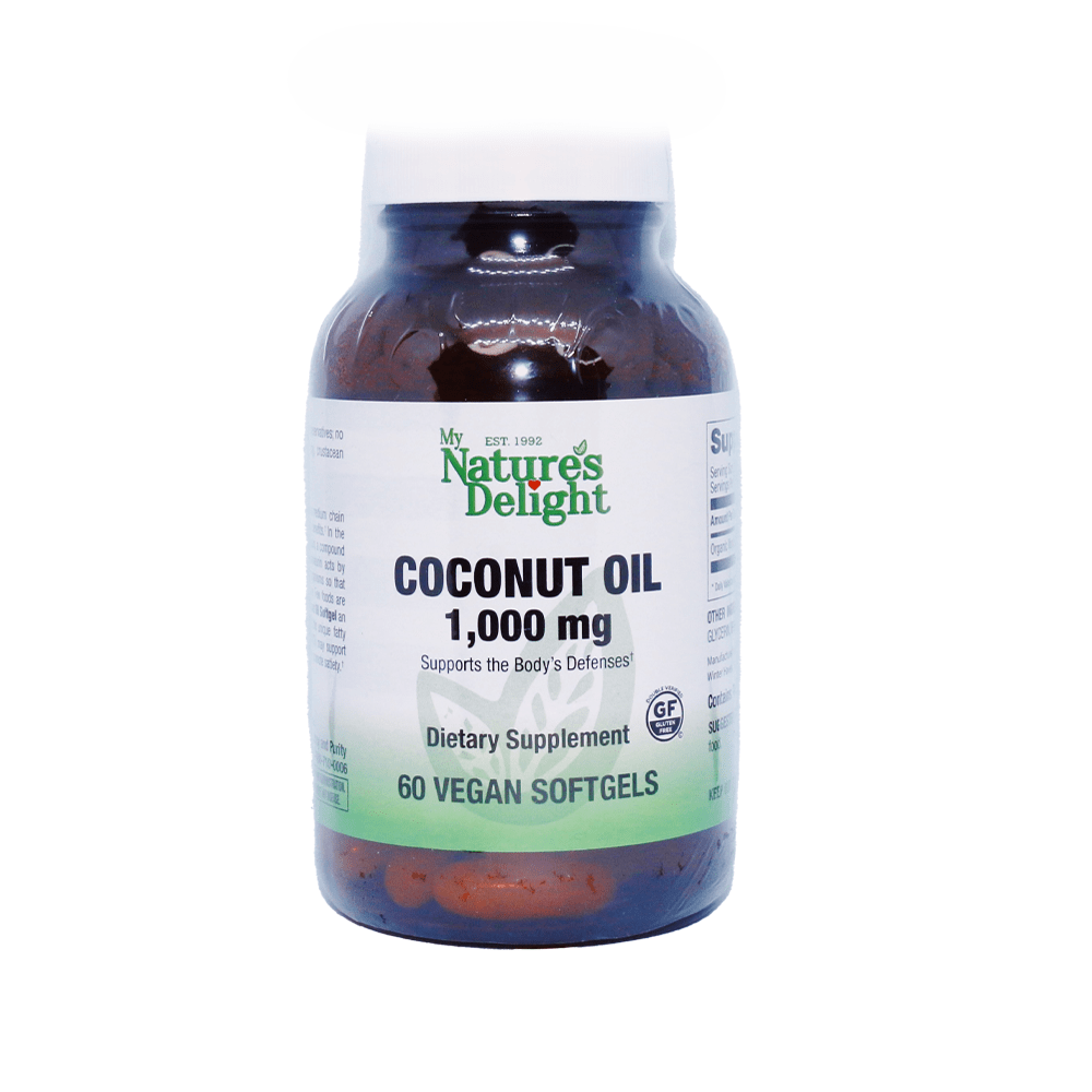 Coconut Oil 1,000 mg - 60 Vegan Softgels