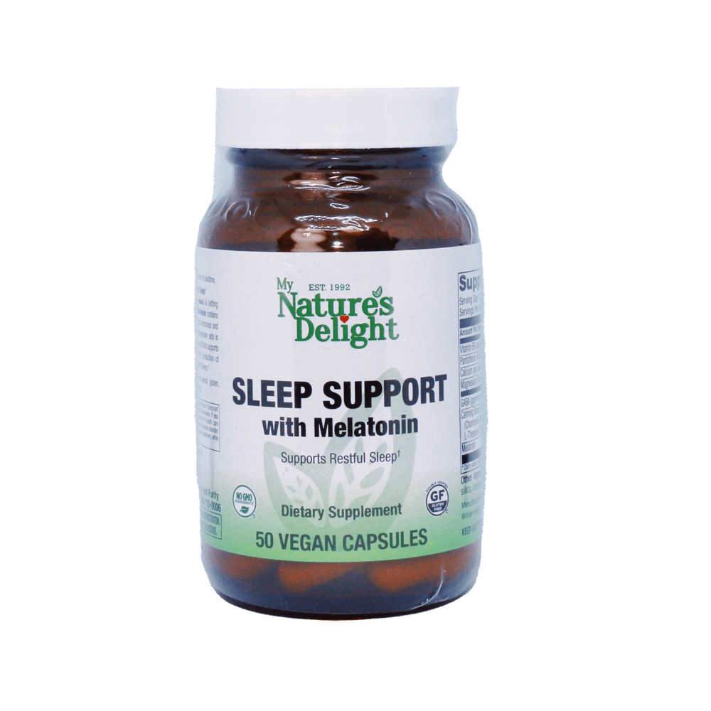 Sleep Support with Melatonin - 50 Vegan Caps