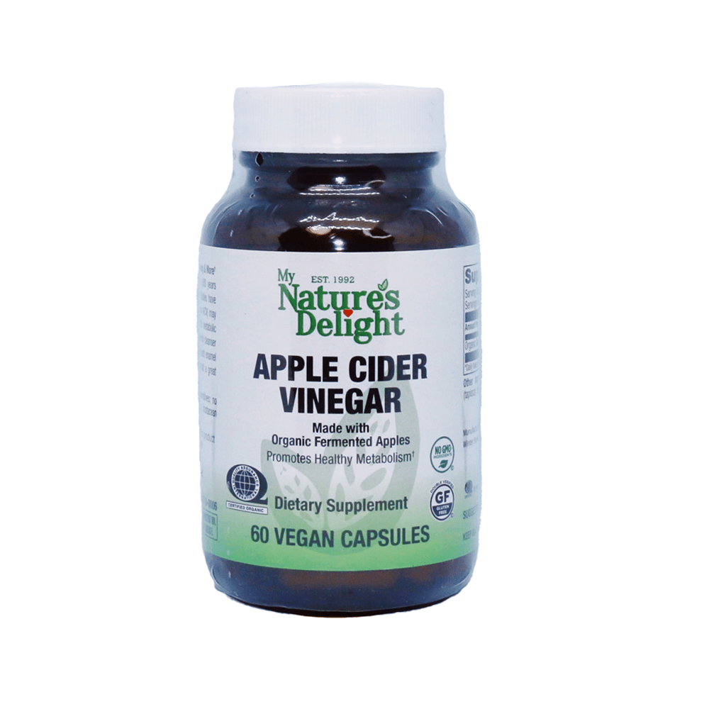 Fermented Apple Cider Vinegar - Made with Organic - 60 Vegan Caps