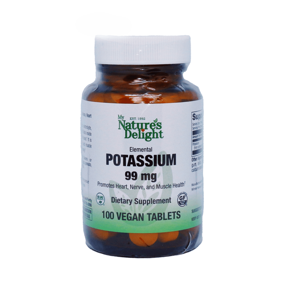 Potassium 99 mg - 100 Vegan Tabs