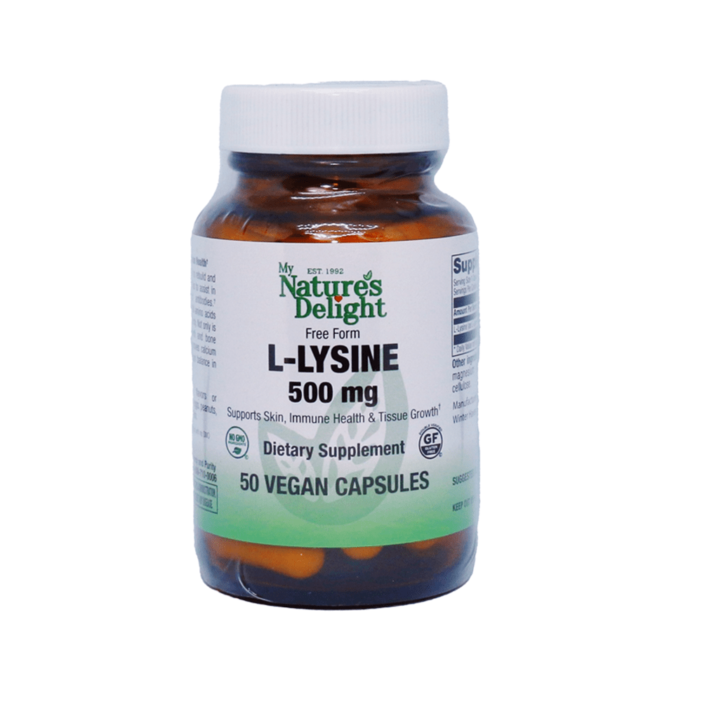 L-Lysine 500 mg - 50 Vegan Caps