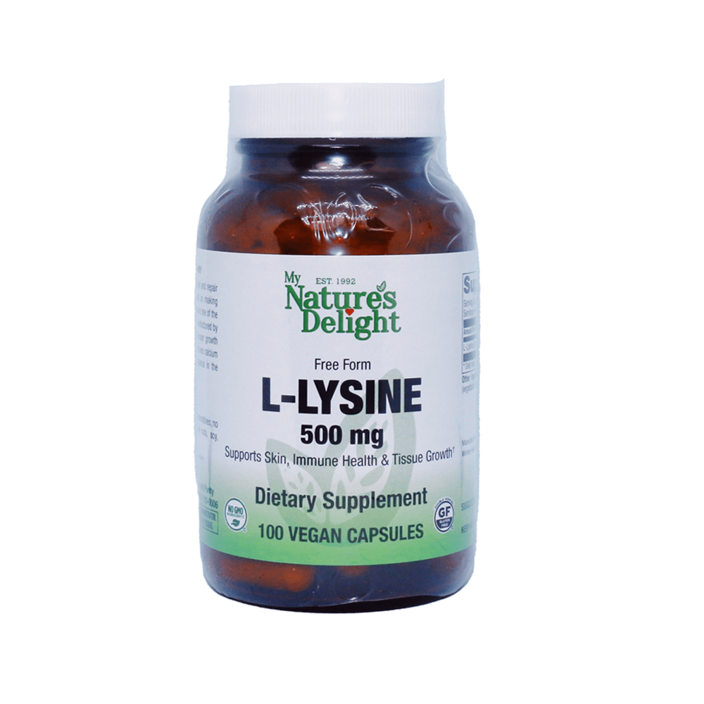 L-Lysine 500 mg - 100 Vegan Caps