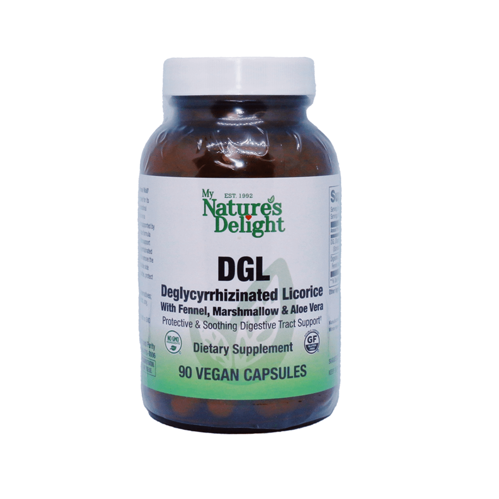 DGL Deglycyrrhizinated Licorice - 90 Vegan Caps