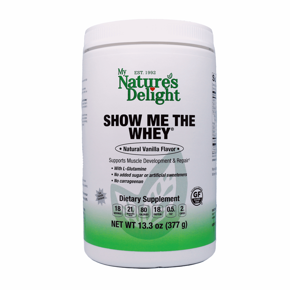 Show Me The Whey Powder - Natural Vanilla Flavor - 13.3 oz