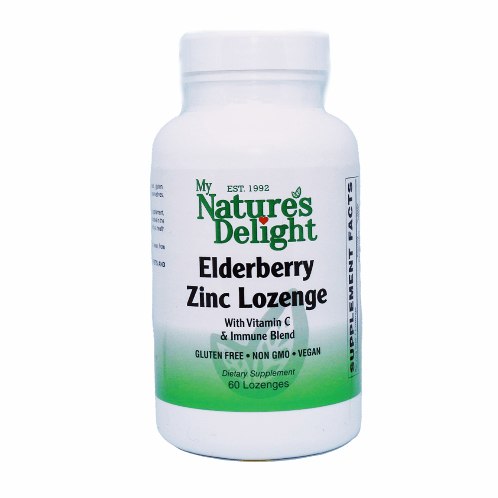 Elderberry Zinc Lozenge w/Vit C & Immune Blend - 60 Lozenges