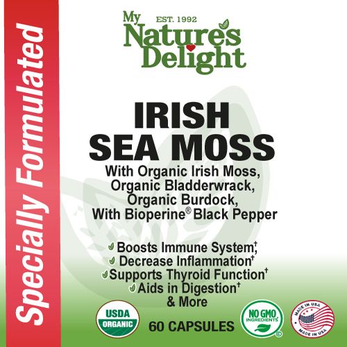 Organic Irish Sea Moss Plus- 60 Caps