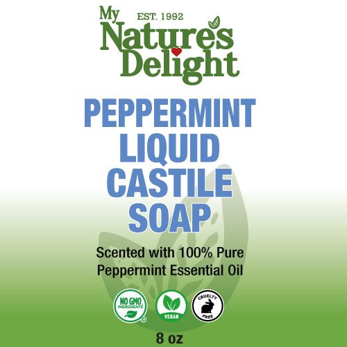 Peppermint Liquid Castile Soap - 8 oz