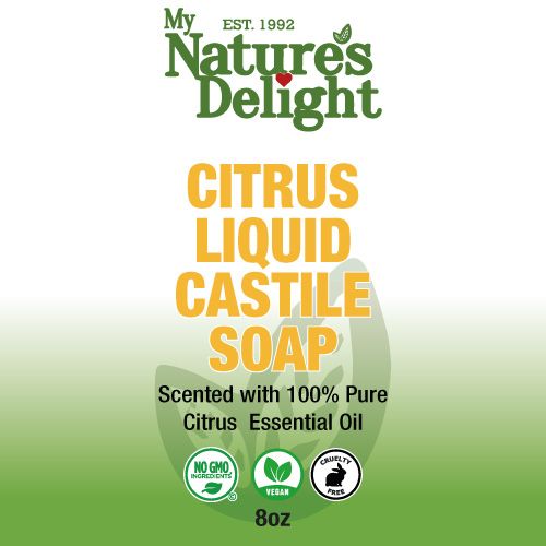 Citrus Liquid Castile Soap - 8 oz