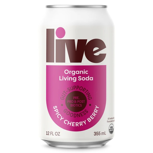 Spicy Cherry Berry Kombucha 12oz