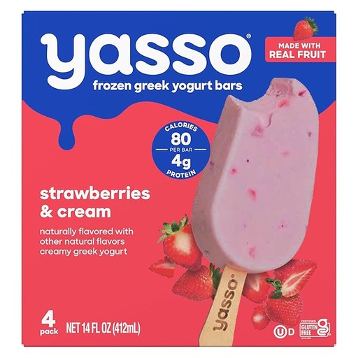 Strawberries and Cream Bar 14oz 4 Bars