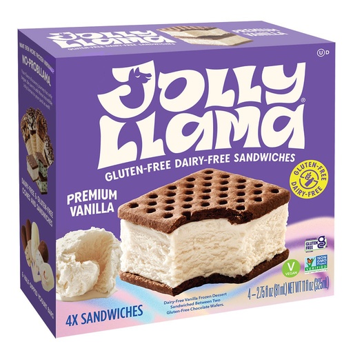 Non-dairy Vanilla Sandwich 11oz 4 Sandwiches 